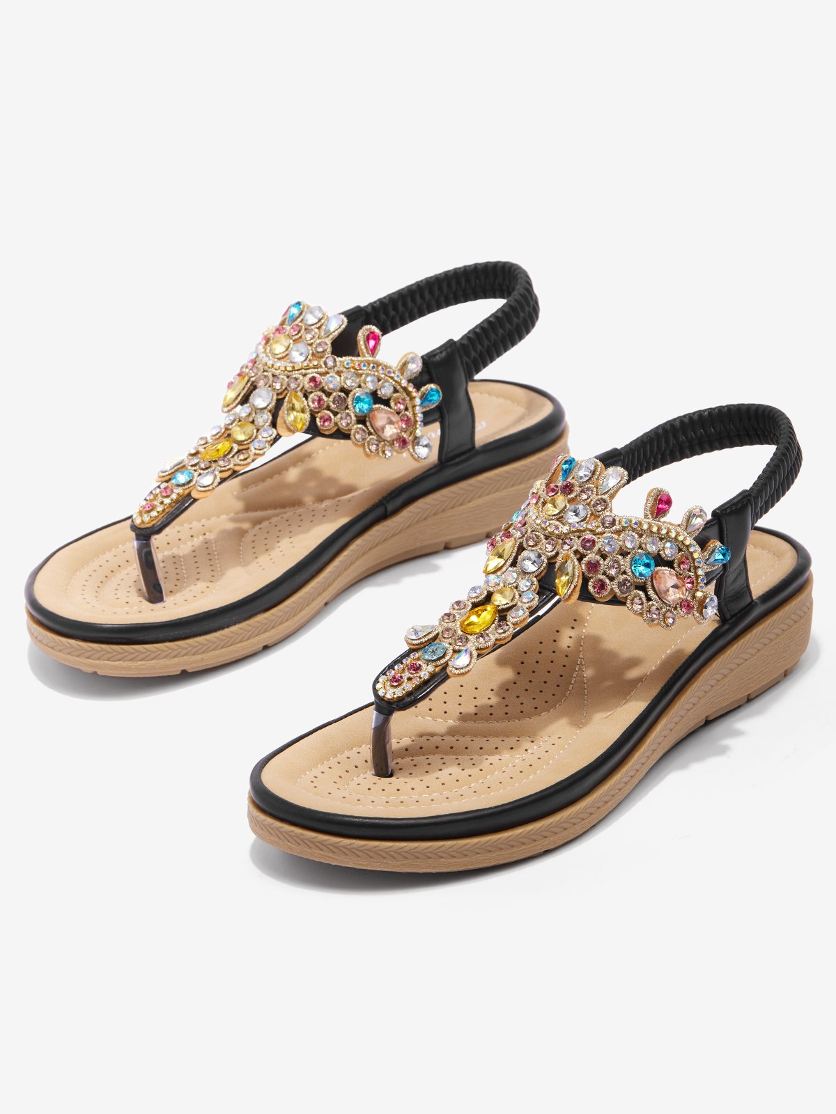 Soft Comfortable Fashion Party Rhinestone Flip Sandals