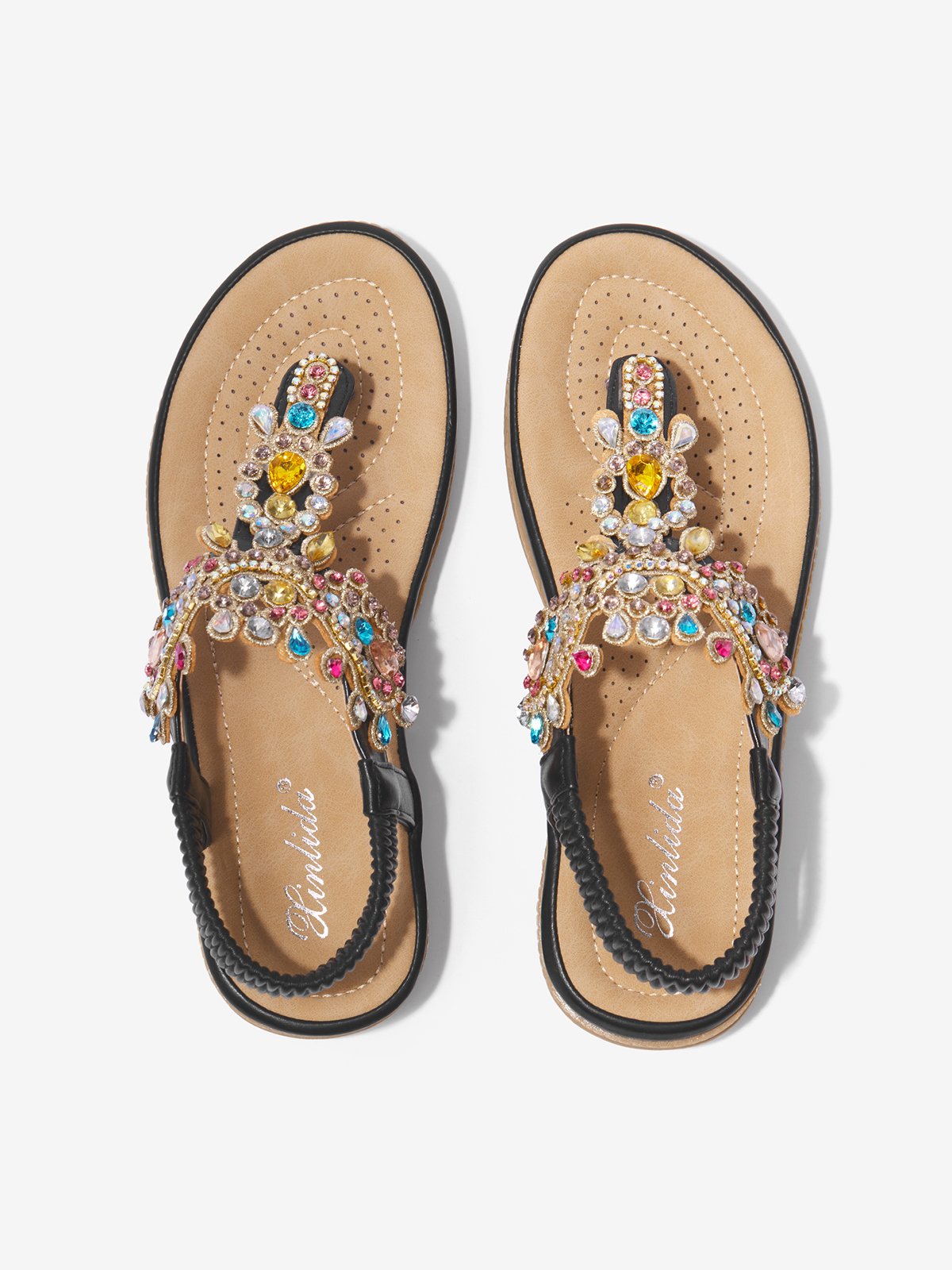 Soft Comfortable Fashion Party Rhinestone Flip Sandals