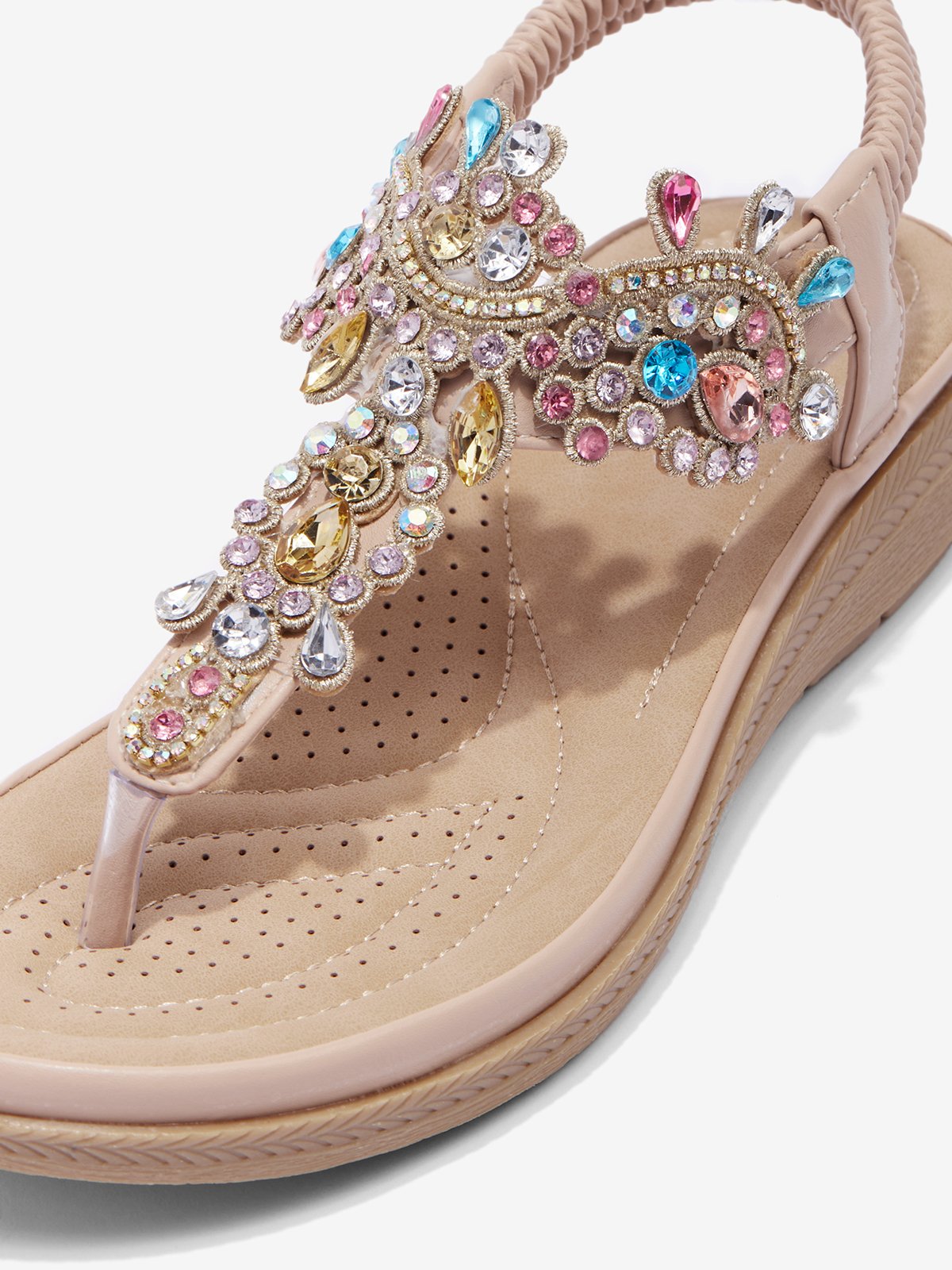 Soft Comfortable Fashion Party Rhinestone Flip Sandals