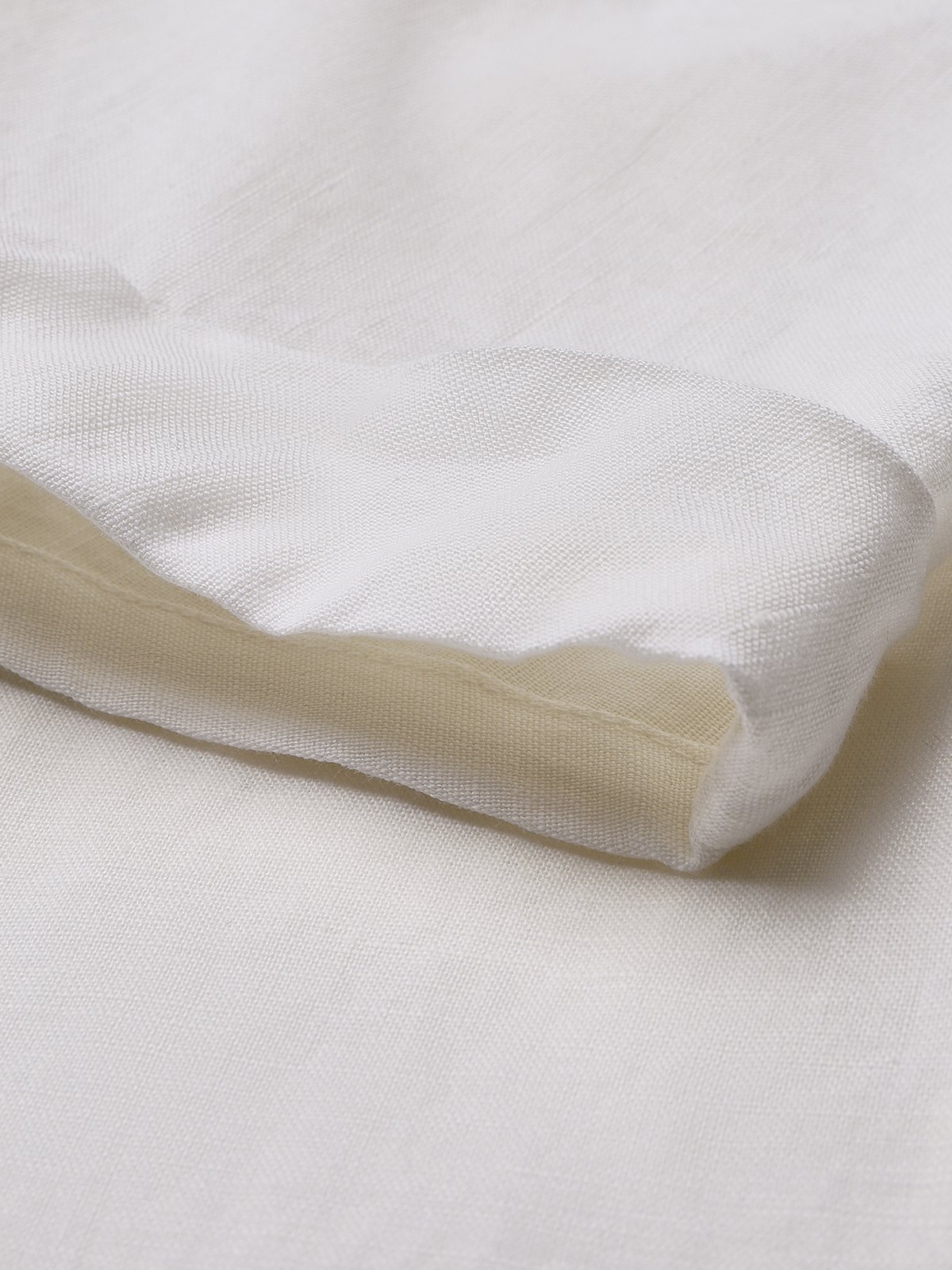 Regular Fit Plain V Neck Linen Dress With No
