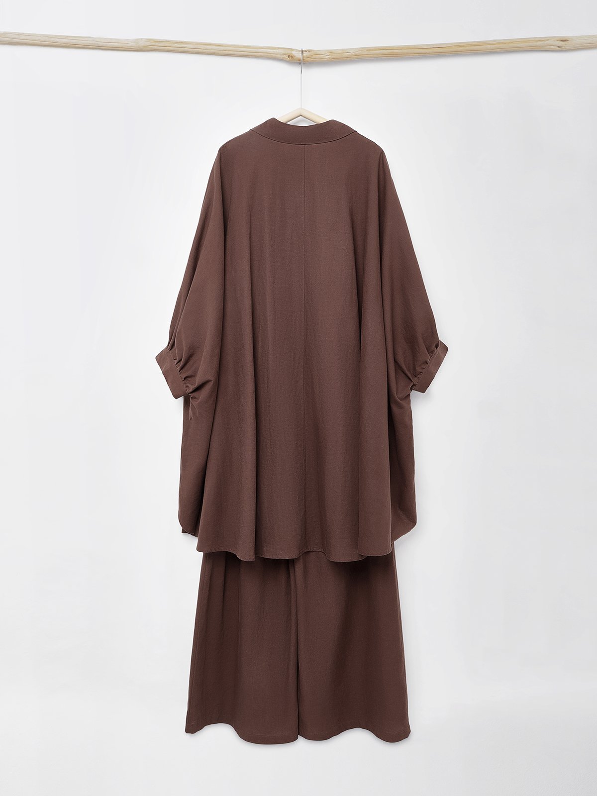 Cotton And Linen Linen Two-Piece Set