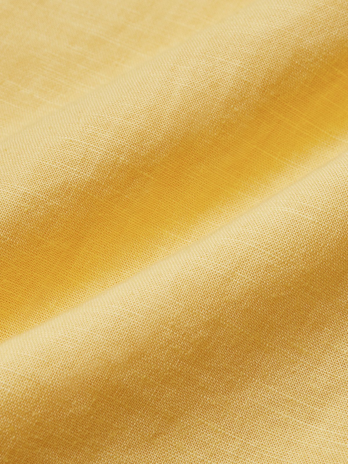 Casual Plain  Shawl Collar linen-cotton Mini Dress