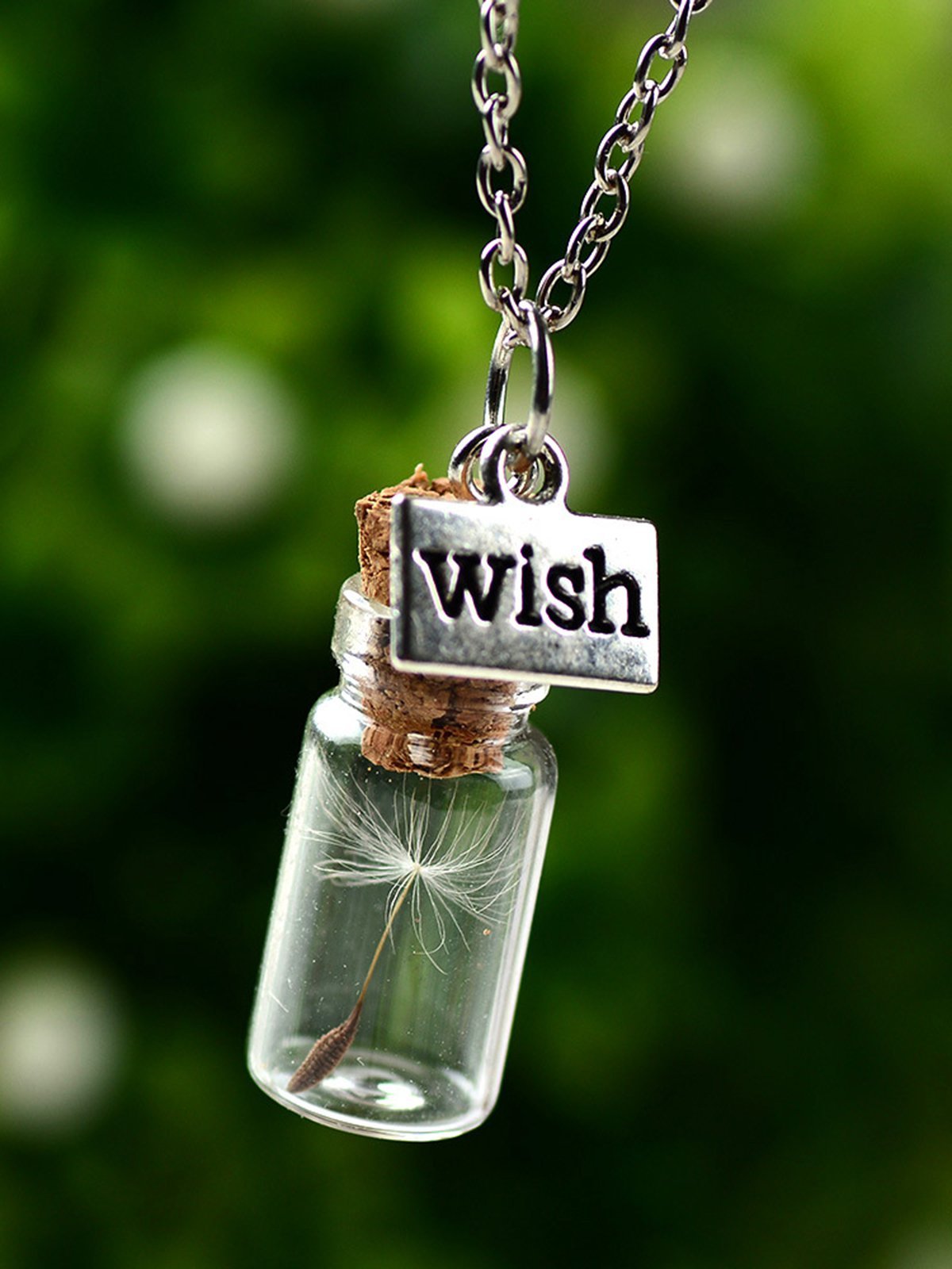 Wish Bottle GIft Alloy Necklace 