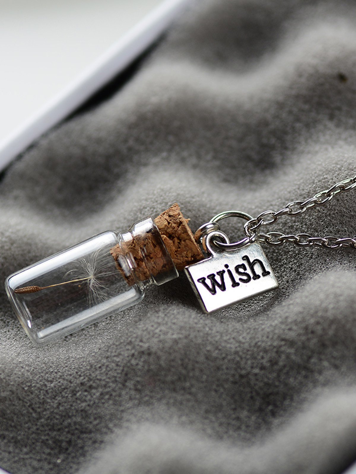 Wish Bottle GIft Alloy Necklace 