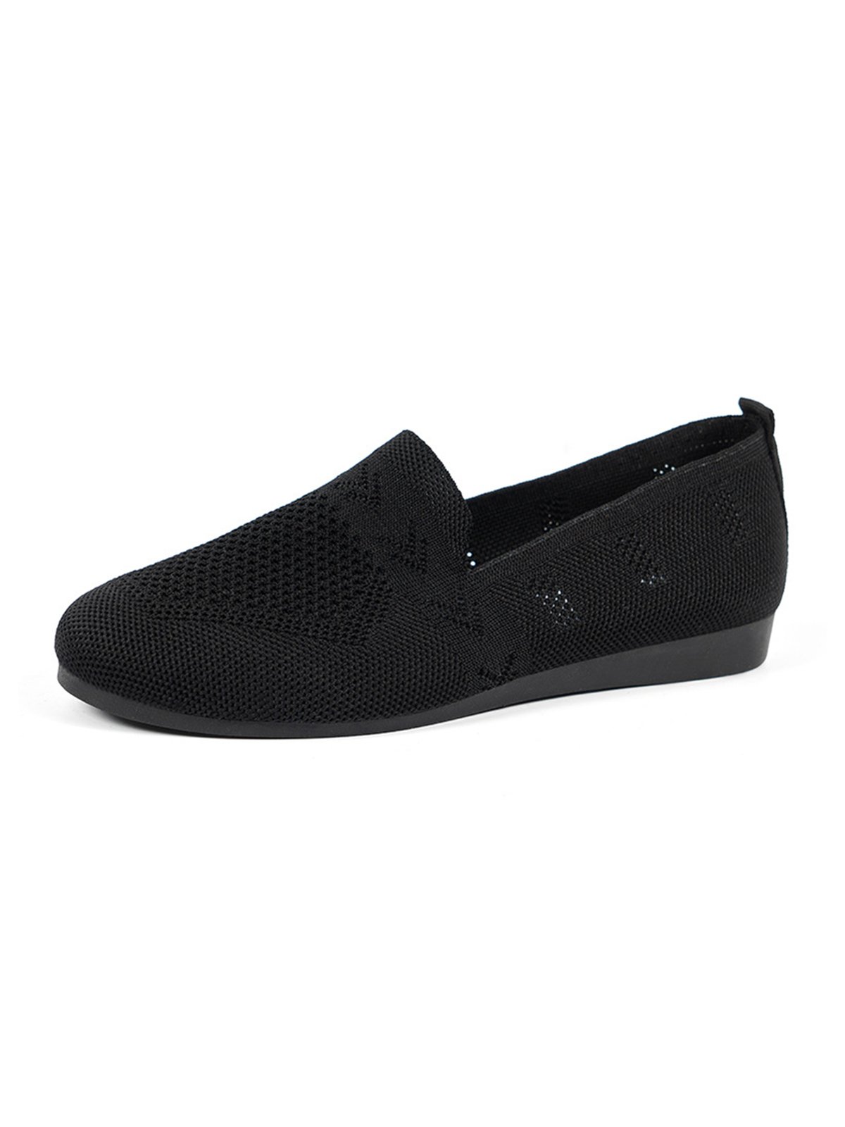 Women Casual Plain Breathable Mesh Fabric Flat Shoes