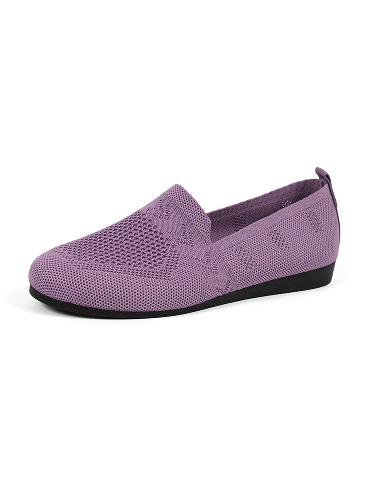 Women Casual Plain Breathable Mesh Fabric Flat Shoes