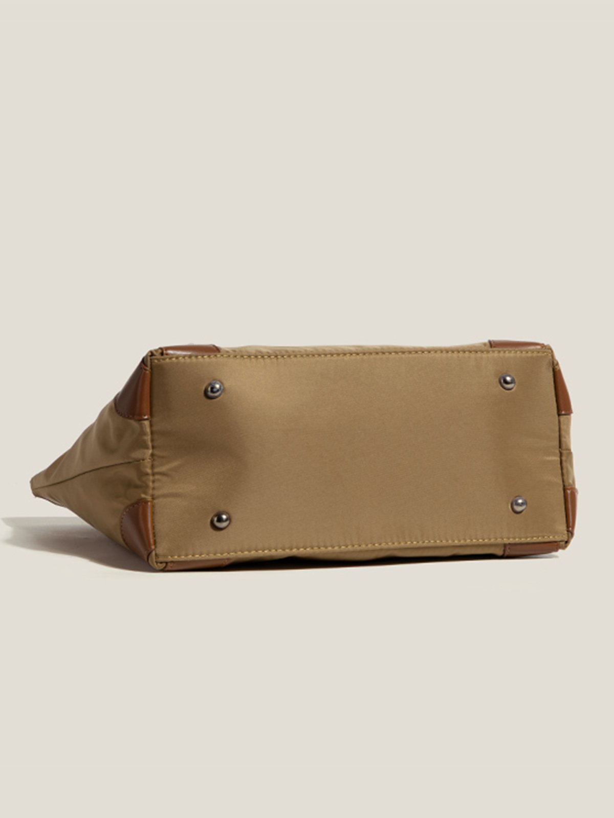 Oxford Tarp Panel Fold-in Pocket Tote