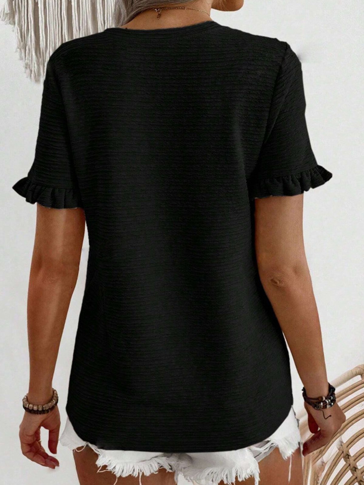 Casual Crew Neck Shirt