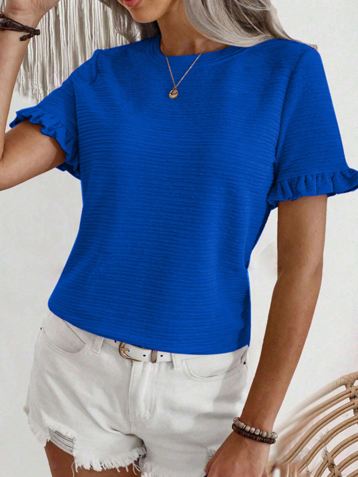 Casual Crew Neck Shirt