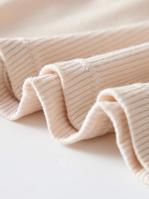 Casual Knitted Crew Neck Plain Tank Top