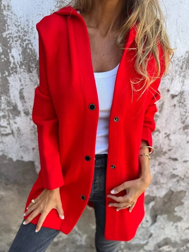 Casual Hoodie Plain Jacket