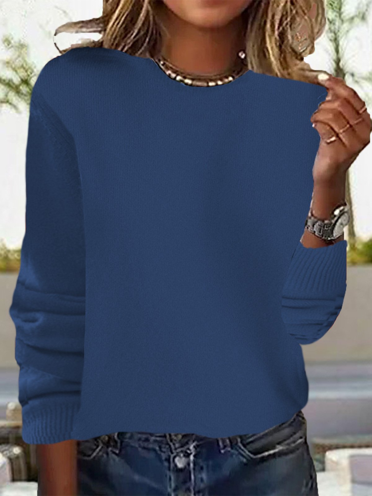 Others Casual Yarn/Wool Yarn Sweater