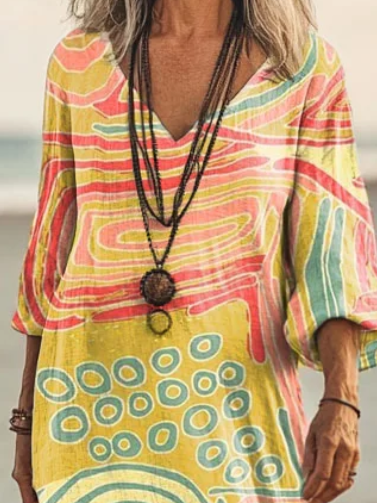 Cotton Casual Dress With No Belt