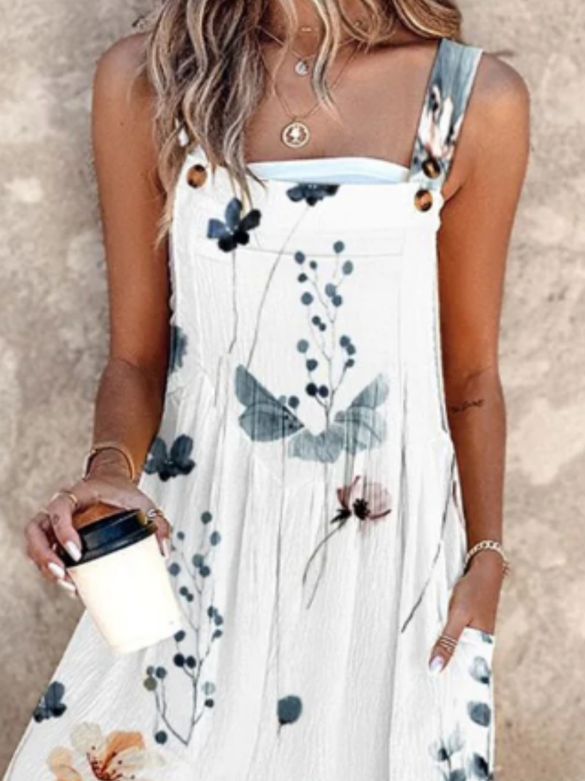 Cotton And Linen Vacation Jumpsuit