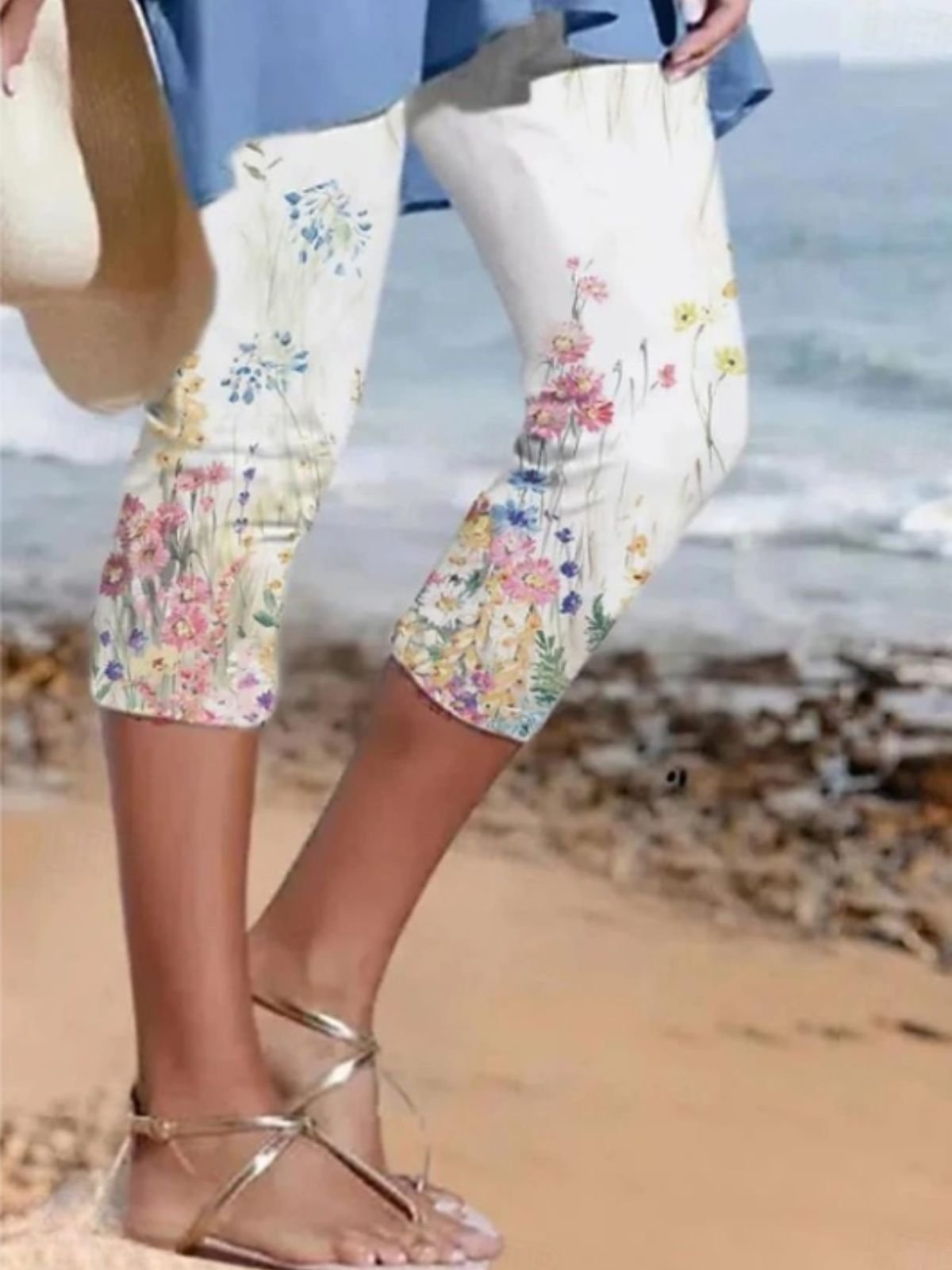 Cotton Regular Fit Casual Floral Pants