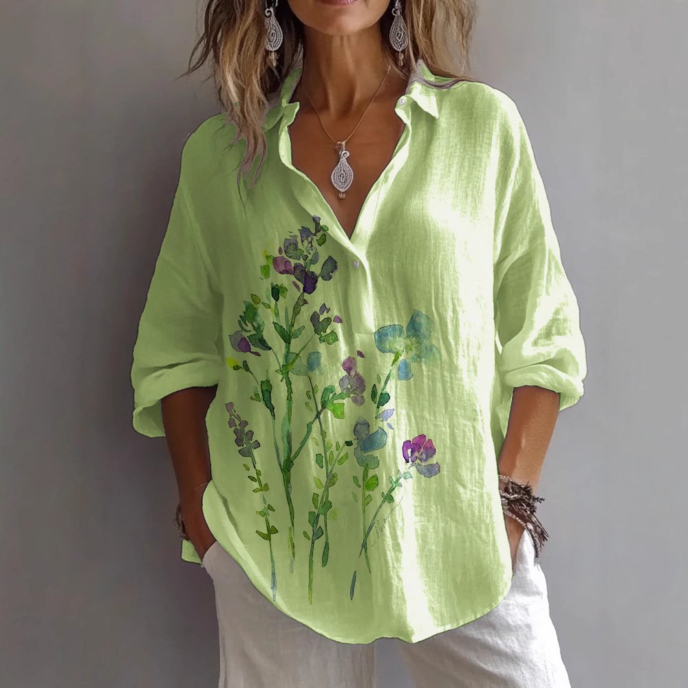 Casual Linen Plain Shirt