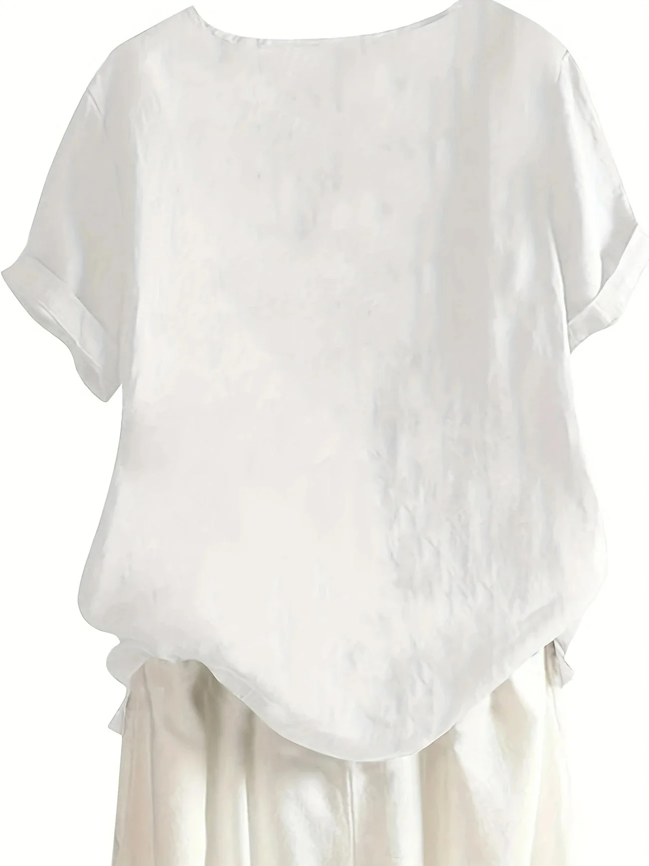 Elegant Crew Neck Dragonfly Blouse