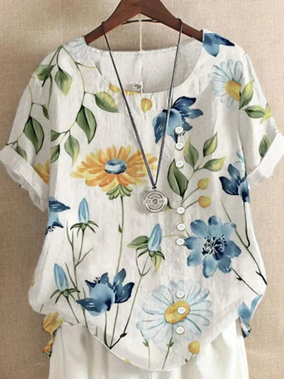 Regular Fit Cotton Elegant Blouse