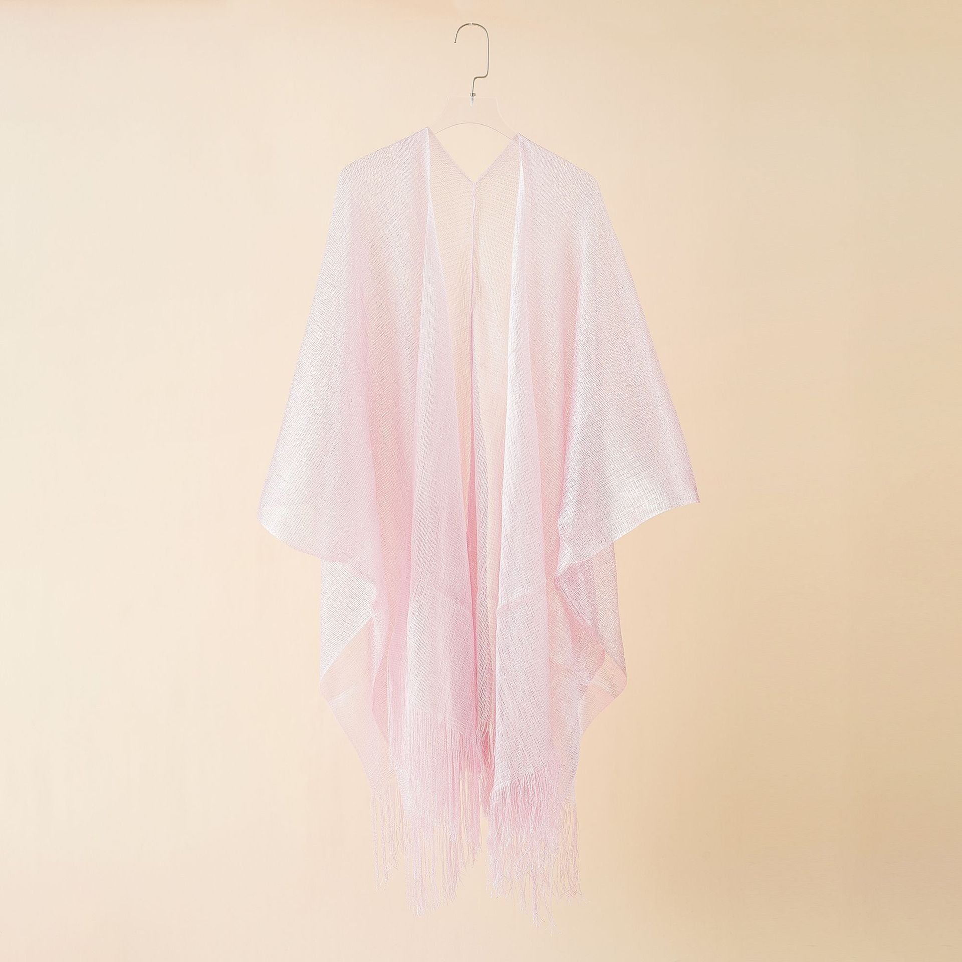 European and American beach bikini jacket sexy tassel shawl women knitted wind cape style sun protection blouse