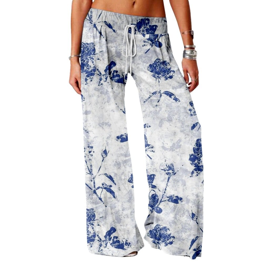 Floral Simple Loose Pants