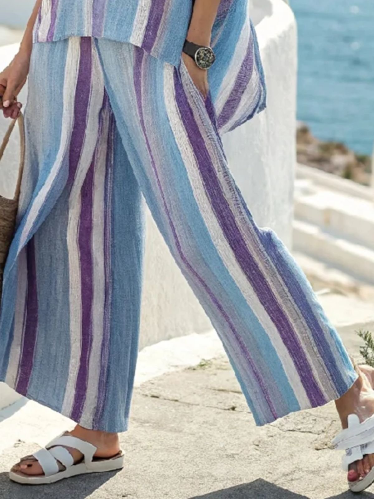 Casual Crew Neck Loose Two-Piece Set