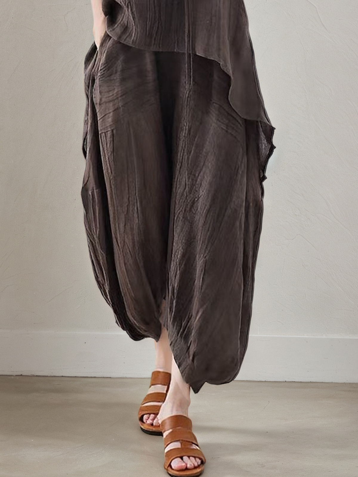 Casual Animal  linen-cotton Pant