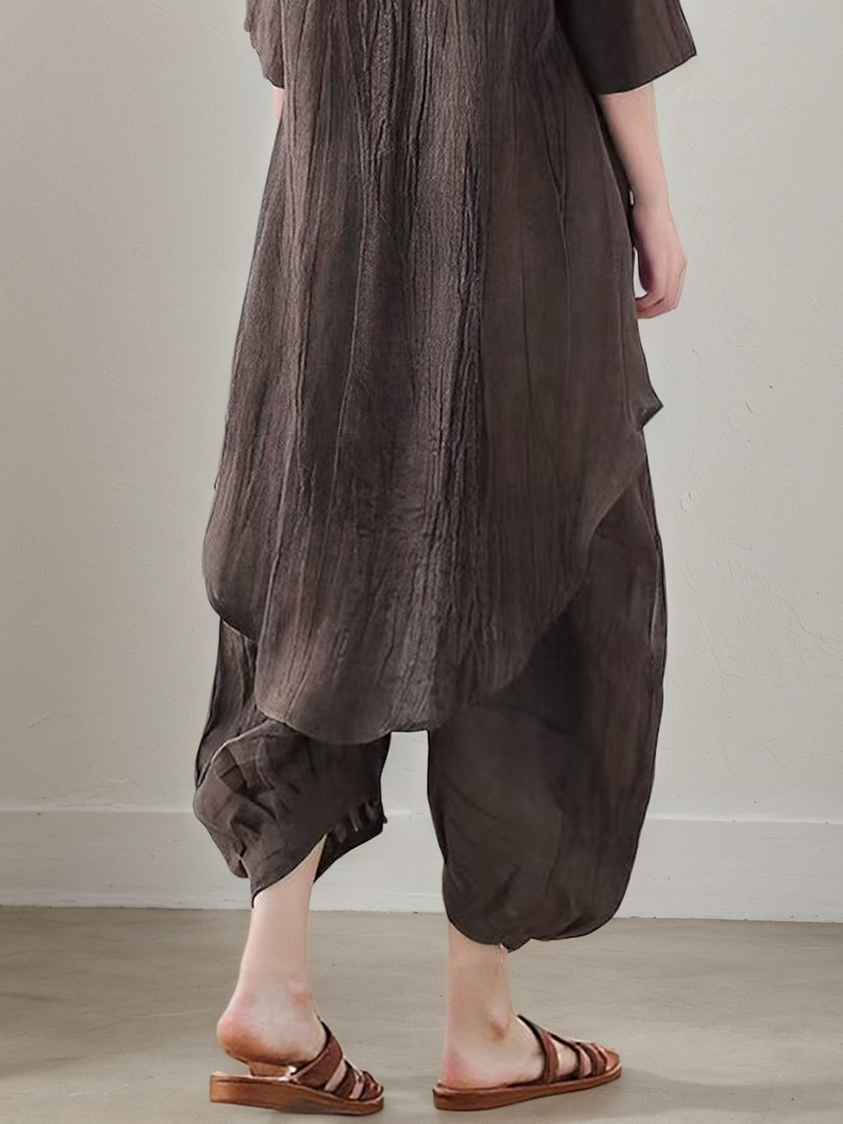 Casual Animal  linen-cotton Pant