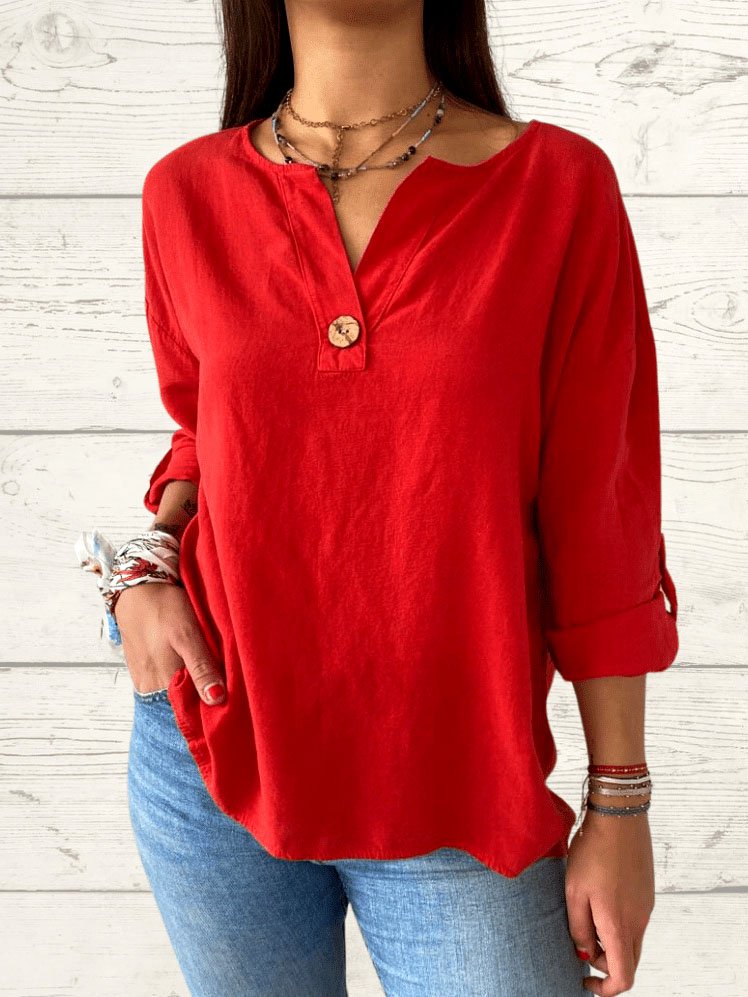 Casual V Neck Shirt