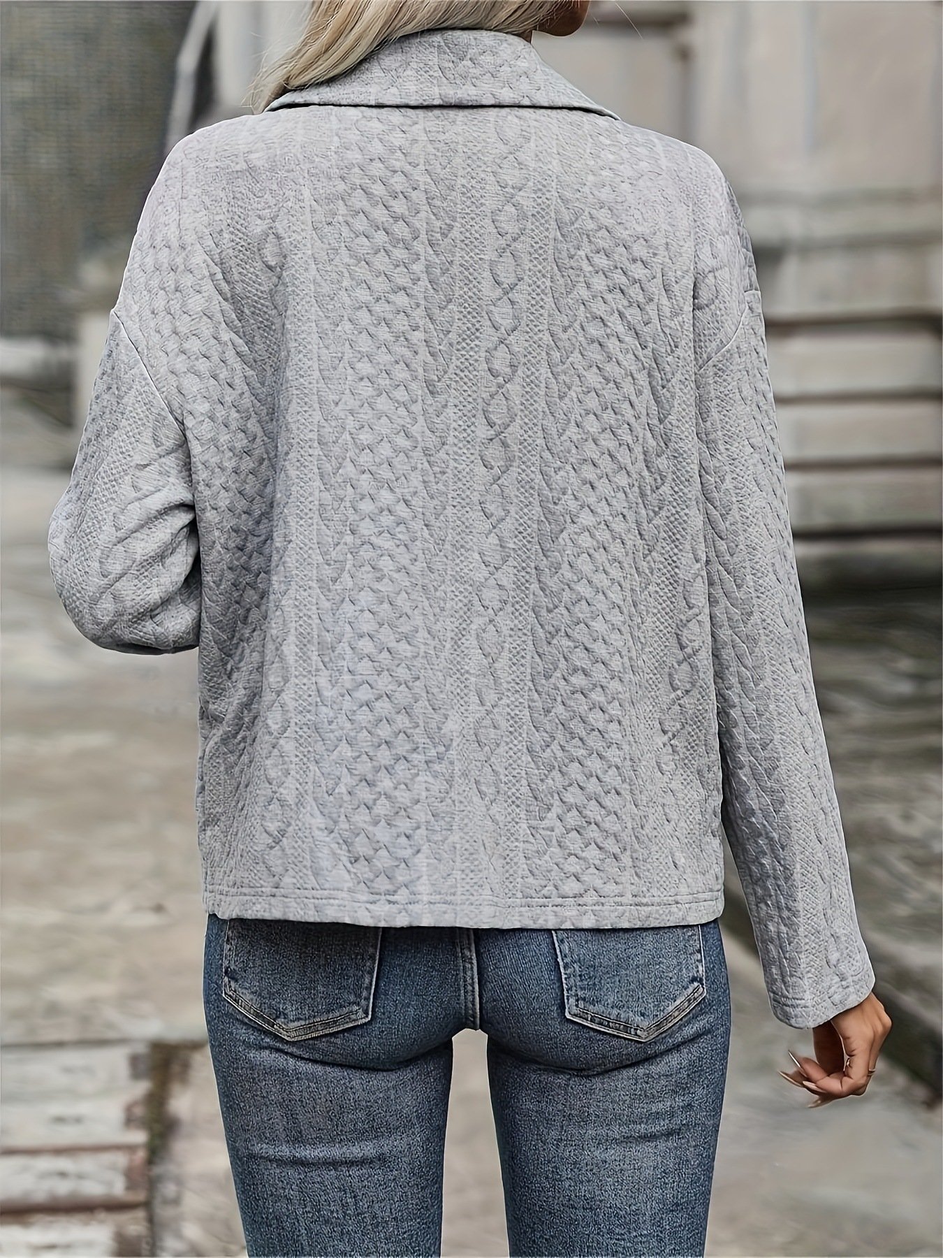 Urban Loose Buckle Shawl Collar Jacket