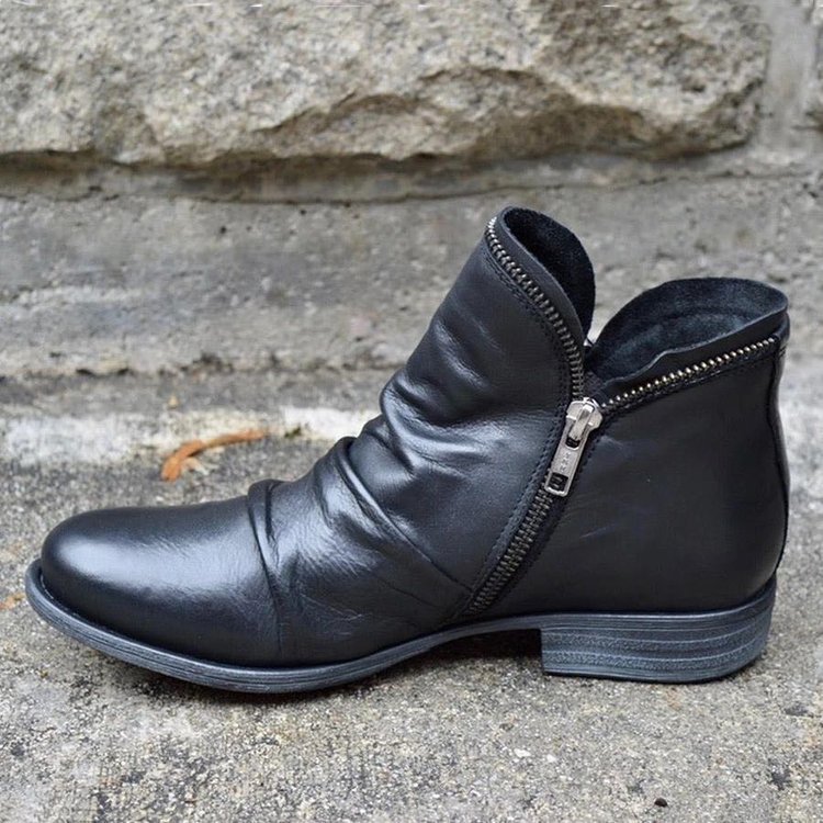 Low Heel Winter Boots