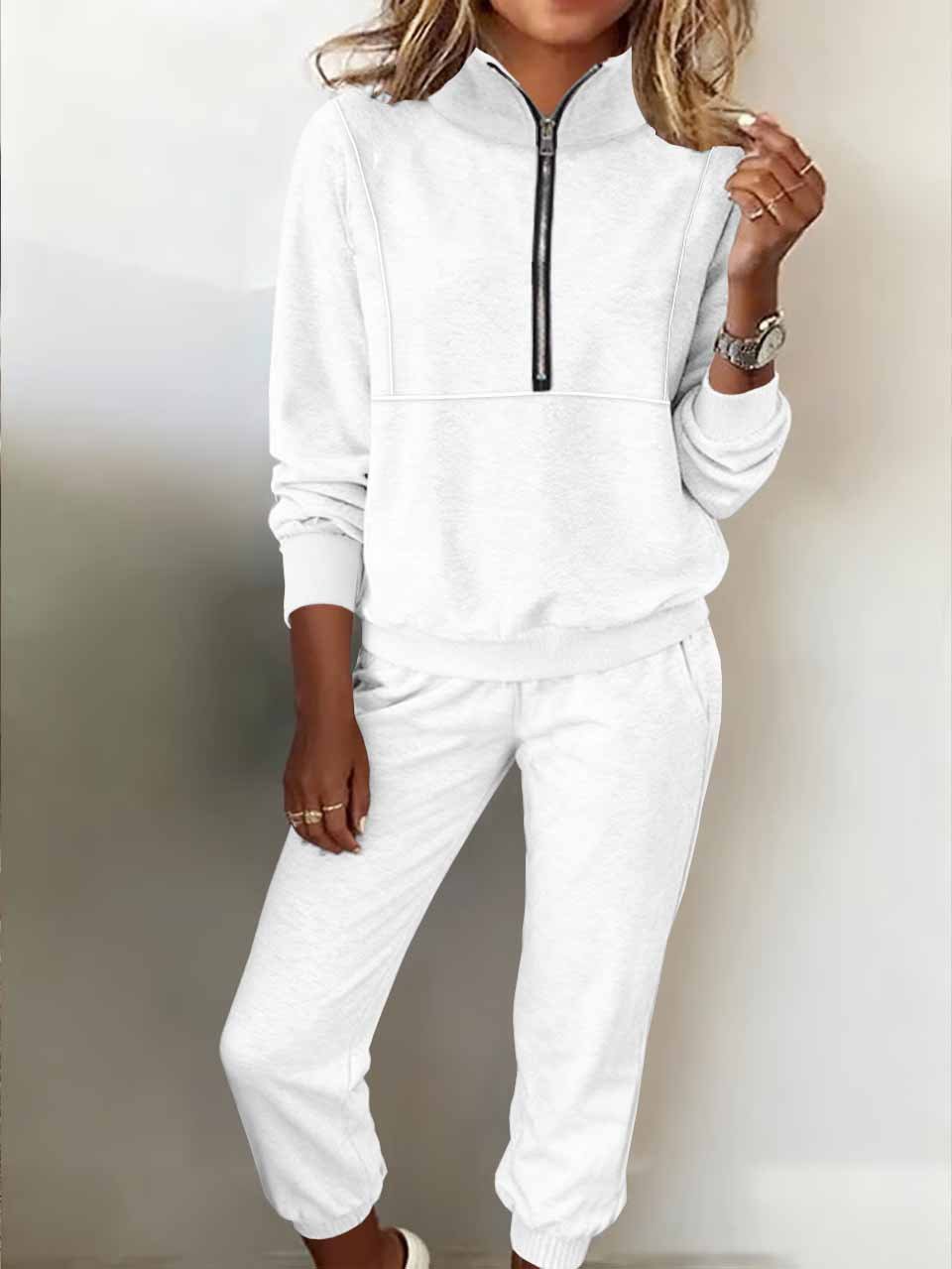 Women's two-piece fleece sweatshirt sports street casual fashion suit