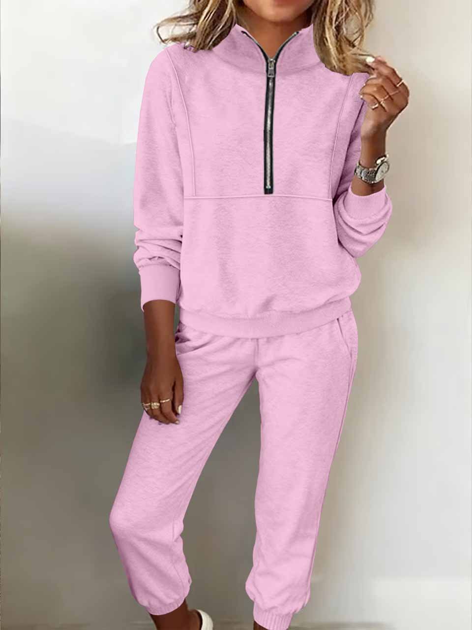 Women's two-piece fleece sweatshirt sports street casual fashion suit