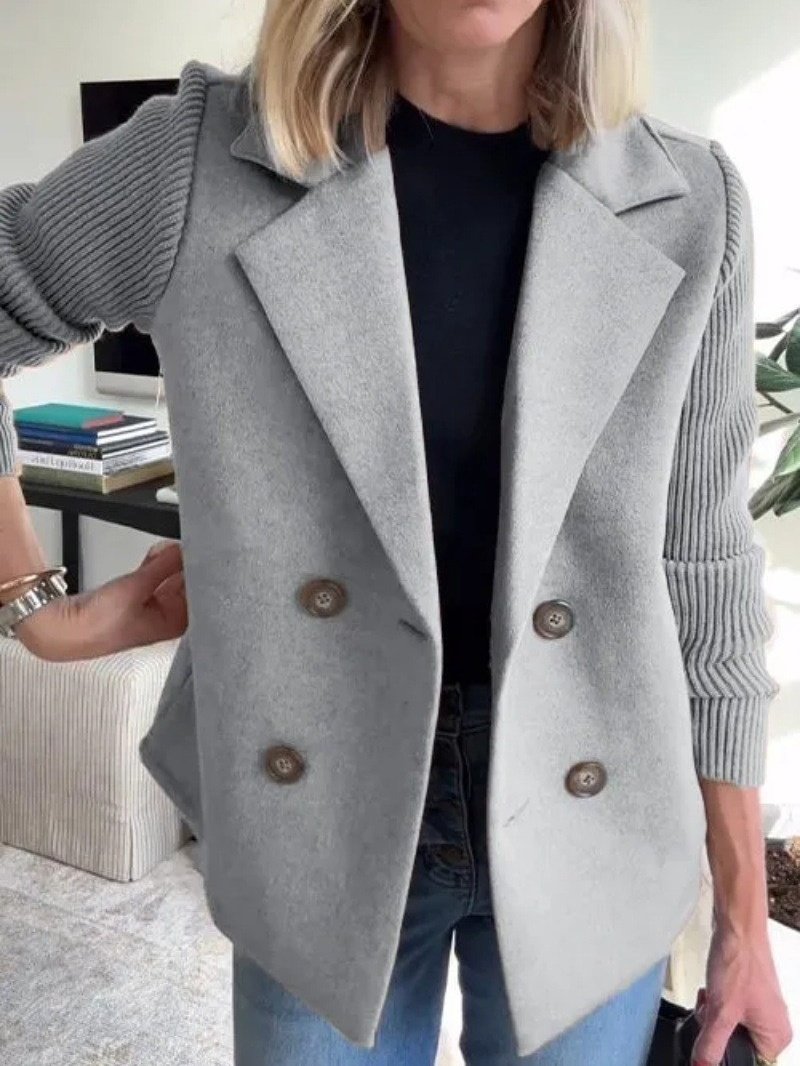 Shawl Collar Loose Simple Coat