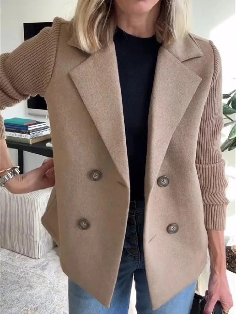 Shawl Collar Loose Simple Coat