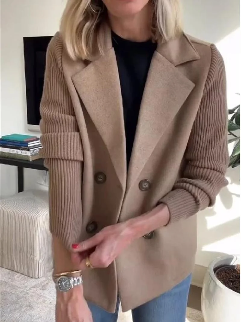 Shawl Collar Loose Simple Coat