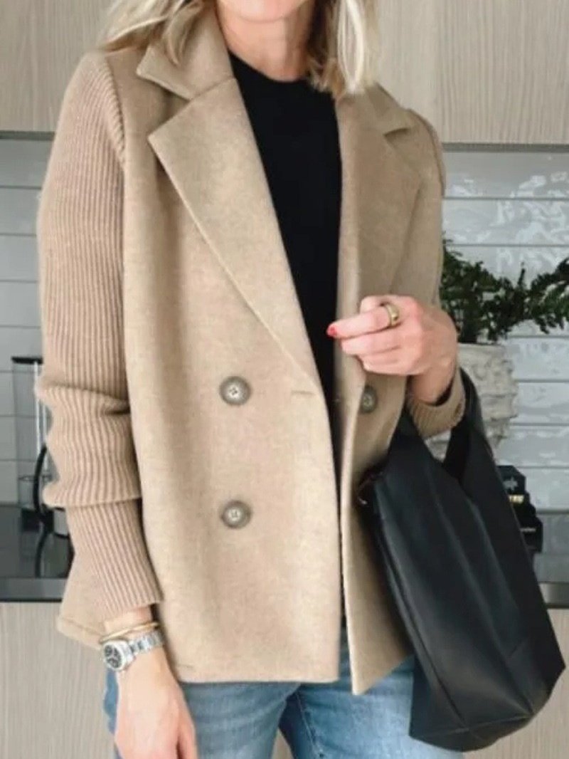 Shawl Collar Loose Simple Coat