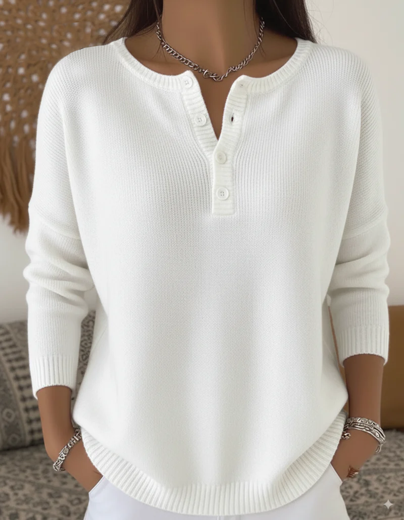 Women's Classic Casual Knit Button Sweater