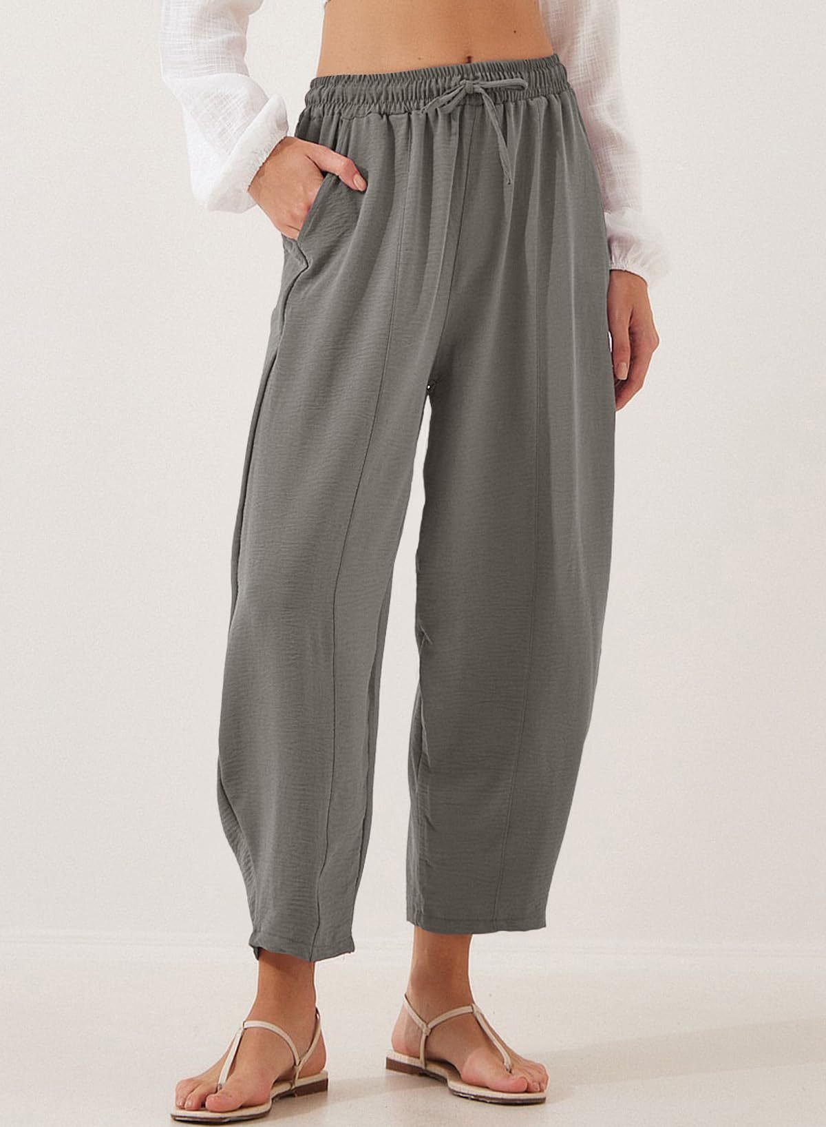 Plain Loose Simple Pants