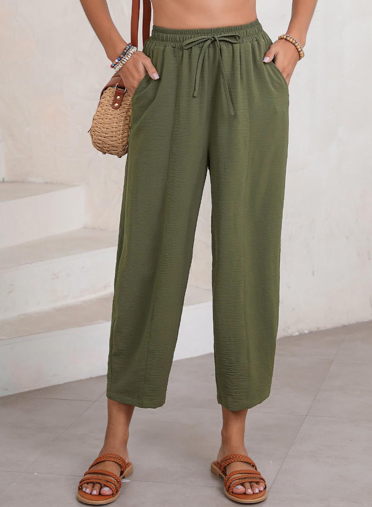 Plain Loose Simple Pants