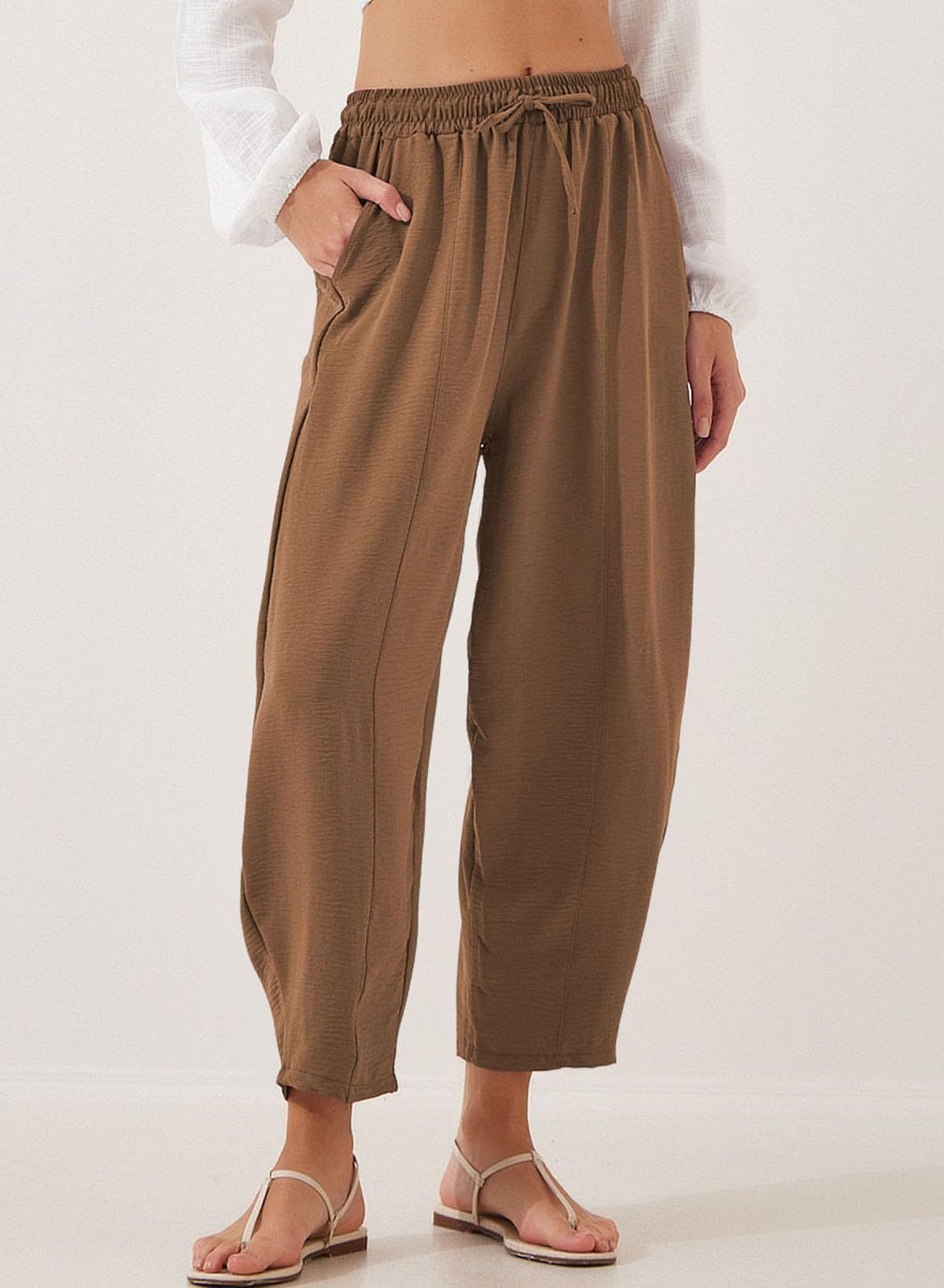 Plain Loose Simple Pants