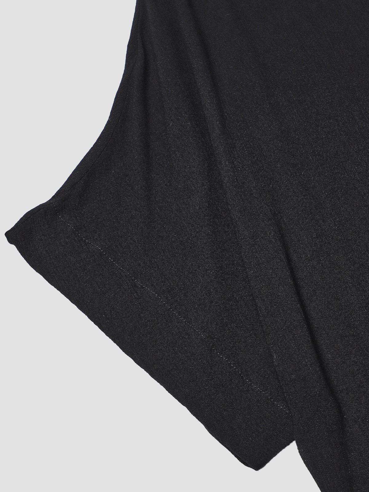 Summer Loose Solid Casual Short Sleeve Cotton and Linen Tunic Top
