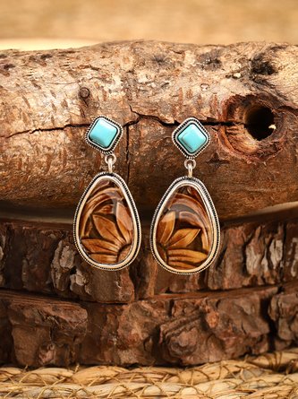 Women Vintage Turquoise Earrings