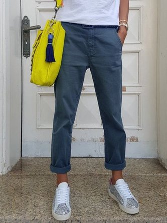 Pockets Casual Pants