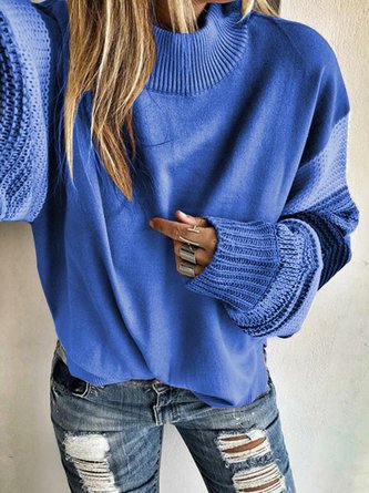 Women Sweater Turtle Neck Knit Top