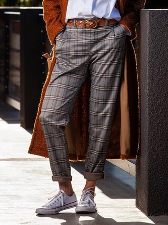 Gray Vintage Paneled Pants