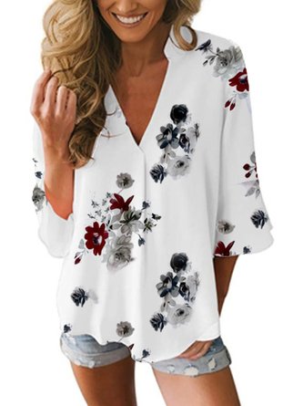 Casual Bell Sleeve Tops