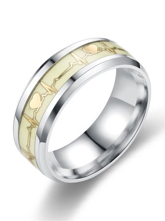 Valentine's Day Simple Heartbeat Luminous Ring