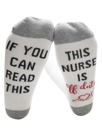 If You Can Read This Alphabet Slogan Socks Home Daily