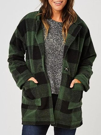 Woolen Loose Casual Other Coat