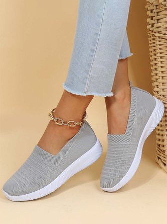 Plus Size Breathable Slip On Sports Sneakers